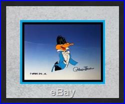 Chuck Jones Signed Daffy Duck Hand Painted Production Cel Custom Framed