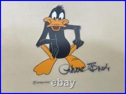 Chuck Jones Signed Daffy Duck production cel'78 Bugs Bunny King Arthur's Court