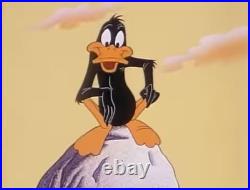 Chuck Jones Signed Daffy Duck production cel'78 Bugs Bunny King Arthur's Court