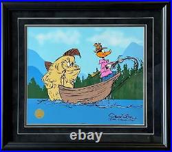 Chuck Jones Signed Fish Tale L. E. Cel207/500 Warner Bros. Animation Art 1995