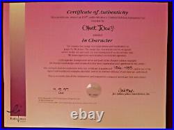 Chuck Jones Signed In Character 1997 Warner Brothers Limited Edition 186 of 485