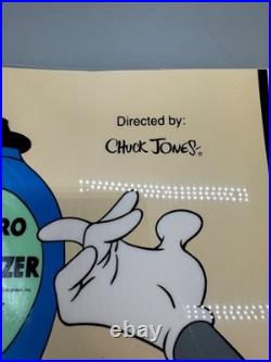 Chuck Jones Signed Limited Edition Animation Cel Hair-Raising Hare Certificate