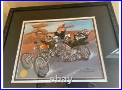 Chuck Jones Signed Limited Edition Art Framed, COA Classic Looney Tunes