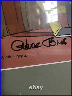 Chuck Jones Signed Limited Edition Cel 17/100 Autograph Bugs Bunny Sheriff 1982