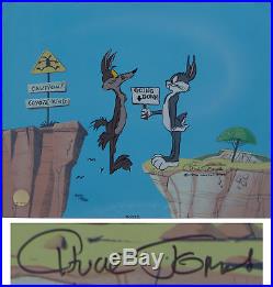 Chuck Jones Signed Limited Edition Hand-Painted Cel