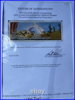 Chuck Jones Signed Limited Edition Print Coyote Parent and Road Runner Parent