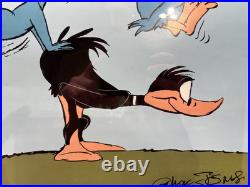 Chuck Jones Signed Limited Edition Print Daffy Duck Leap Frog