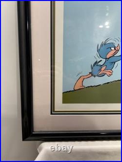 Chuck Jones Signed Limited Edition Print Daffy Duck Leap Frog