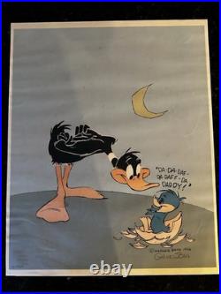 Chuck Jones Signed Limited Edition Print Poster Daddy Daffy Limited Edition