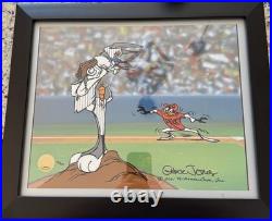 Chuck Jones Signed Looney Tunes Cel Wile E. Coyote Road Runner Baseball Rare