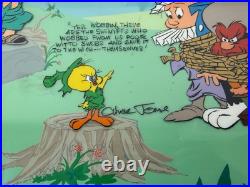 Chuck Jones Signed Looney Tunes Robin Hood LE Cel 259/500 Warner Bros