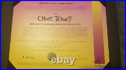 Chuck Jones Signed One Froggy Evening Giclee On Paper & LE art cel 25/90