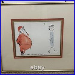 Chuck Jones Signed Original Drawings Bugs Bunny & Santa (Warner Bros Provenance)