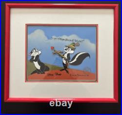 Chuck Jones Signed Pepe Le Pew Cel #189/200 Framed WB Art