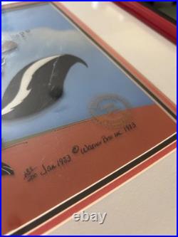 Chuck Jones Signed Pepe Le Pew Cel #189/200 Framed WB Art