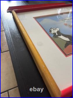 Chuck Jones Signed Pepe Le Pew Cel #189/200 Framed WB Art