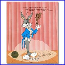 Chuck Jones Signed Pewlitzer Prize Bugs Bunny Limited Edition Animation Cel with