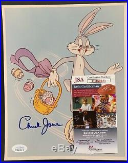 Chuck Jones Signed Photo JSA COA 8x10 Autograph Bugs Bunny Looney Tunes