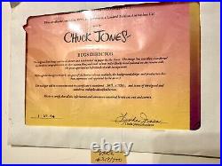 Chuck Jones Signed Print Hand Painted Limited Edition Sericel COA & Signature VG