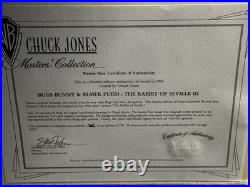 Chuck Jones Signed Rabbit Of Seville III LE Animation Cel Bugs Bunny Elmer Fudd