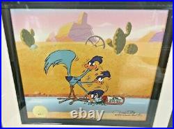 Chuck Jones Signed Road Runner & Coyote Acme Birdseed Rare Limited 49/500