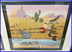 Chuck Jones Signed Road Runner & Coyote Acme Birdseed Rare Limited 49/500