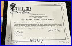 Chuck Jones Signed Road Runner & Wile Coyote ACME BIRD SEED Cel Limited Edition Chuck Jones Signed Road Runner & Wile Coyote ACME BIRD SEED Cel Limited Edition