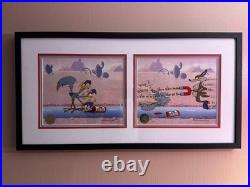 Chuck Jones Signed Road Runner & Wile Coyote ACME BIRD SEED Cel Ltd Edition