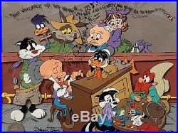 Chuck Jones Signed Warner Bros. Animation Cell. Elmer Fudd & Friends With COA