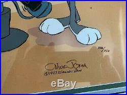 Chuck Jones Signed Warner Bros. Rabbit of Seville III Bugs Bunny & Elmer Fudd