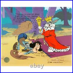 Chuck Jones Sir Loin of Beef Bugs Bunny Hand Signed painted Looney Tunes cel