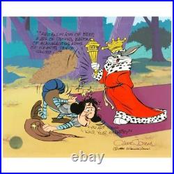 Chuck Jones Sir Loin of Beef Bugs Bunny Hand Signed painted Looney Tunes cel