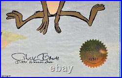 Chuck Jones Suspended Animation Animation Cel Hand Painted Color Hand Signed