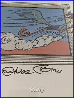 Chuck Jones The Art of Animation poster autographed (24x32)