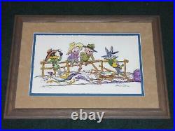 Chuck Jones The Good Bad And The Hungry Signed Le Giclee Bugs Bunny Looney Tunes