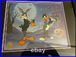 Chuck Jones Trick Or Treat LE Signed Bugs Bunny cel. JUST IN TIME FOR HALLOWEEN