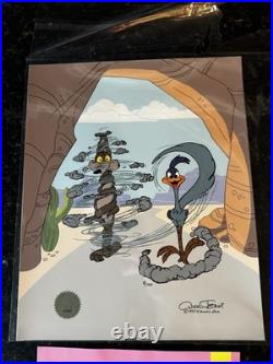 Chuck Jones Turnabout is Fair Play Hand Signed painted Looney Tunes cel COA
