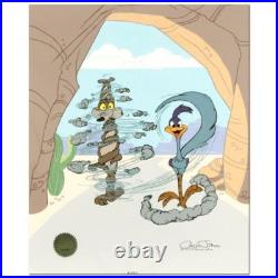 Chuck Jones Turnabout is Fair Play Hand Signed painted Looney Tunes cel COA