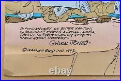 Chuck Jones Vintage 14thAnnual 1987 Telluride Film Fest Poster Signed 15x22 VG