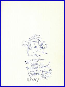 Chuck Jones. WILLIAM THE BACKWARDS SKUNK. 1st. Signed with drawing! 1986