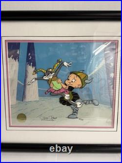 Chuck Jones What's Opera Doc IV Animation Cel COA Framed Bugs Bunny Elmer Fudd