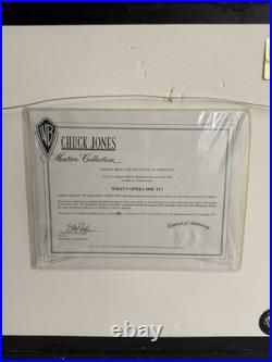 Chuck Jones What's Opera Doc IV Animation Cel COA Framed Bugs Bunny Elmer Fudd