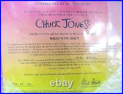 Chuck Jones What's up Doc Signed Fine Art withCertificate COA 2010 (#240 of 2500)