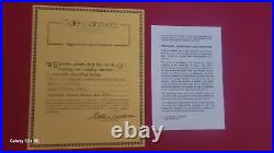 Chuck Jones Wile E. Coyote Animation Cartoon Production Cel Signed w COA