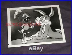 Chuck Jones animator RARE signed original photo Bugs Bunny Marvin Martian mint