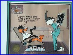 Chuck Jones limited edition cell. COA and signed. Bugs and Daffy Dentist 240/500