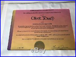 Chuck Jones limited edition cell. COA and signed. Bugs and Daffy Dentist 240/500