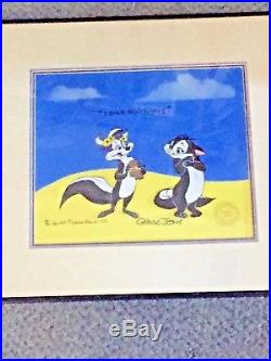 Chuck Jones limited edition signed Pepe Le Pew and Fifi only 200 made very rare