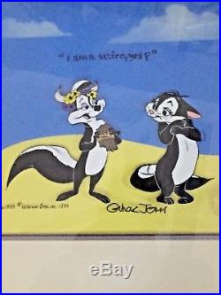 Chuck Jones limited edition signed Pepe Le Pew and Fifi only 200 made very rare