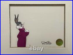 Chuck Jones signed Bugs Bunny/ Road Runner Movie Production Drawing 1/1 Cel